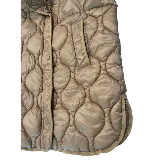 Zara Kids Girls Brown Insulation Hooded Quilted Puffer Jacket Size 9 - Picture 5 of 10